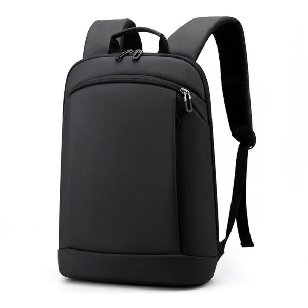Leather Black Ultra-thin-lightweight-office-water-resistant-backpack-13.3-inch-laptop