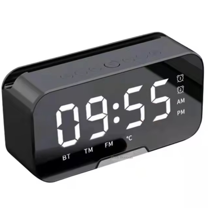 Best Portable Bluetooth Speaker Digital Clock with Alarm for Students